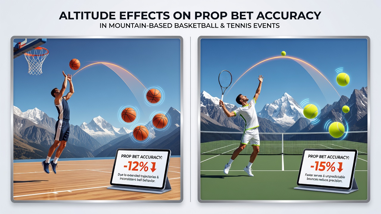 Tennis match underway on an outdoor court surrounded by mountain peaks, highlighting the elevated playing environment