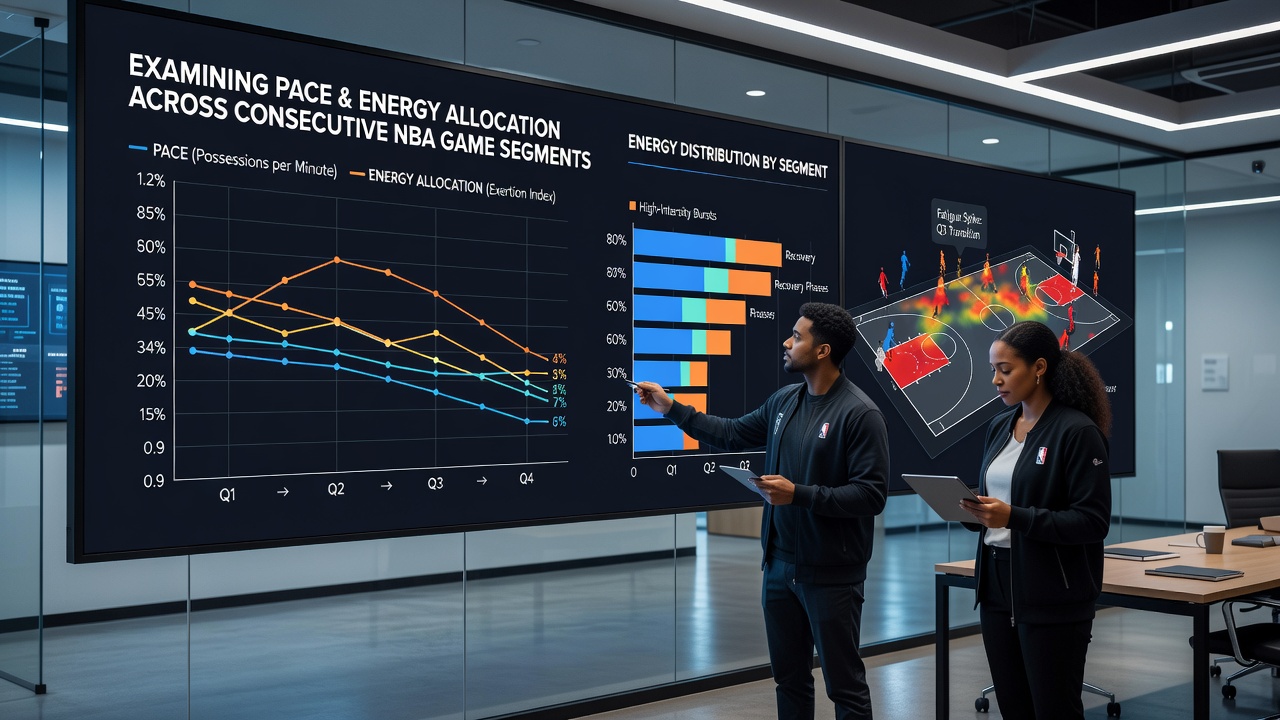 Visualization of energy allocation trends across multiple NBA game segments