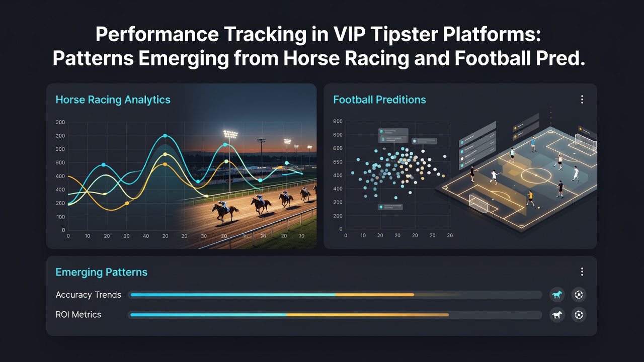 Analytics graph comparing accuracy rates between horse racing and football tipsters over multiple seasons