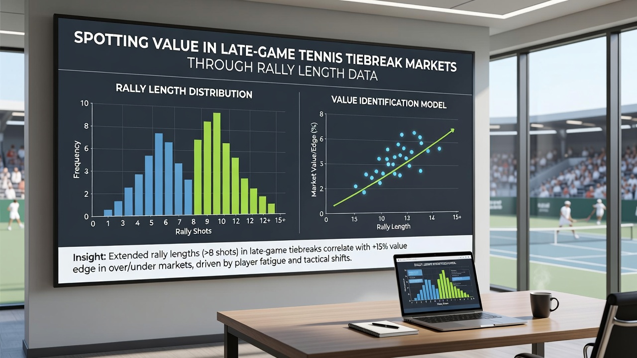 Graph comparing rally length impact on tiebreak outcomes for top-ranked players