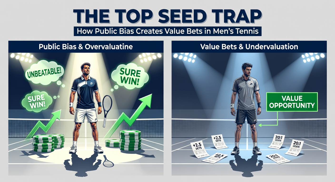 Graph showing upset rates for top seeds in ATP tournaments, highlighting value bet opportunities on underdogs